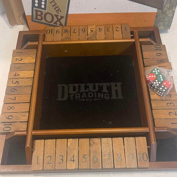 WE Games 4 Player Shut The Box (TM) Dice Game - Walnut Stained Wood - Picture 4 of 8